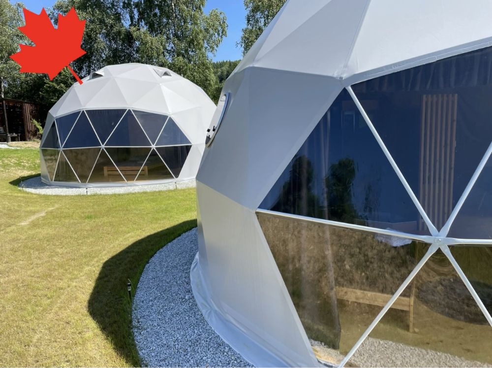 Glamp, sferyczny, kopułowy namiot, 6 m, Kanadyjska wersja