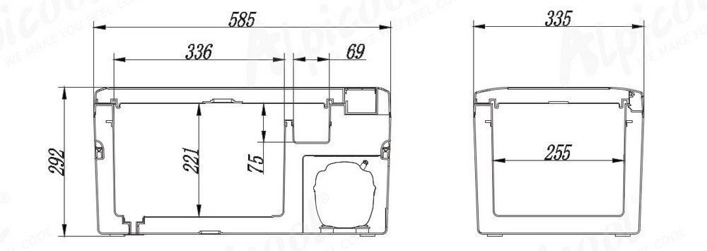 Компресорний автохолодильник Alpicool K18 (18 літрів)