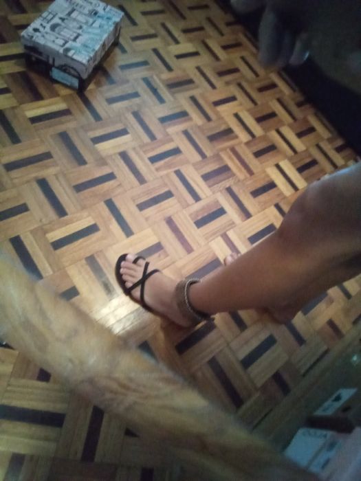 Sandálias Killah 36 Pretas e prateadas