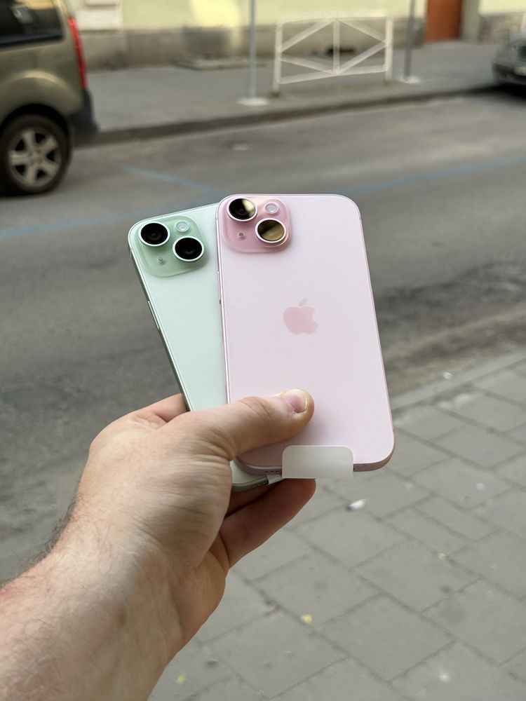 Used iPhone 15 128/256gb pink, black, green, blue