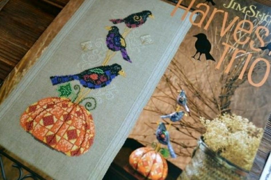 Схема трио ворон Harvest Trio от Jim Shore