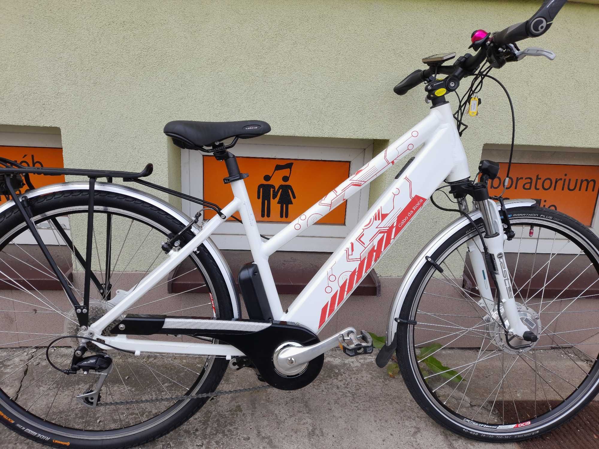 Rower elektryczny GEOBIKE FINISRERRE przebieg 220 km/ - 2000 zl/