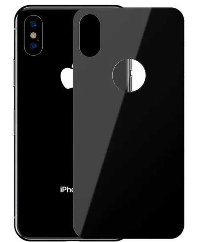 Baseus Szkło hartowane 0.3mm na tył obudowy iPhone X / XS - czarne