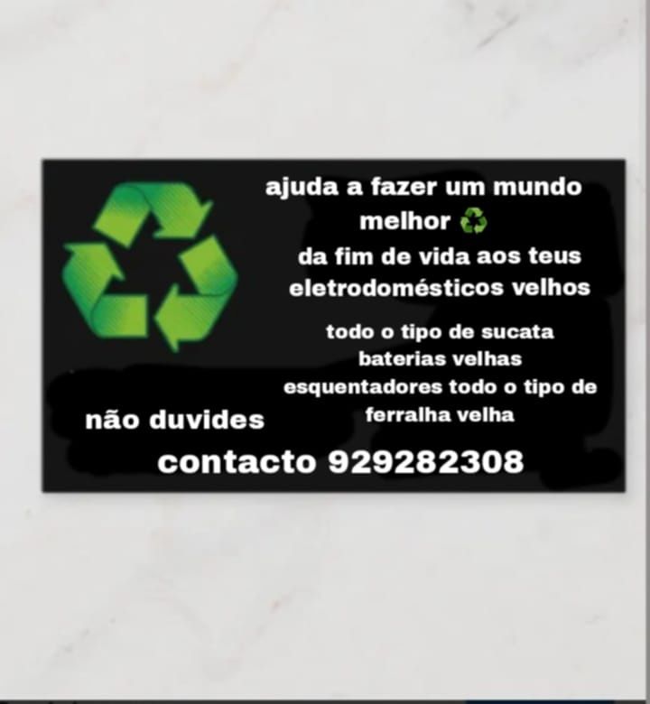 Recolho todo o tipo de sucata
