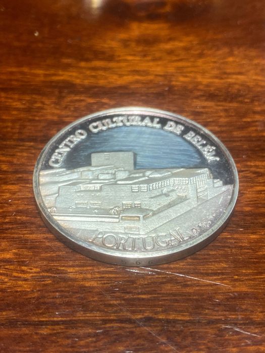 Medalha Presidência da Europa 1992 Prata de Lei Contrastada 925
