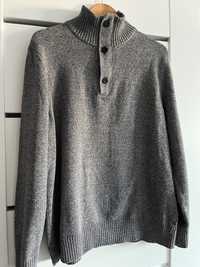 American Eagle XL sweter ciepły jesień zima melanżowy 100% bawełna