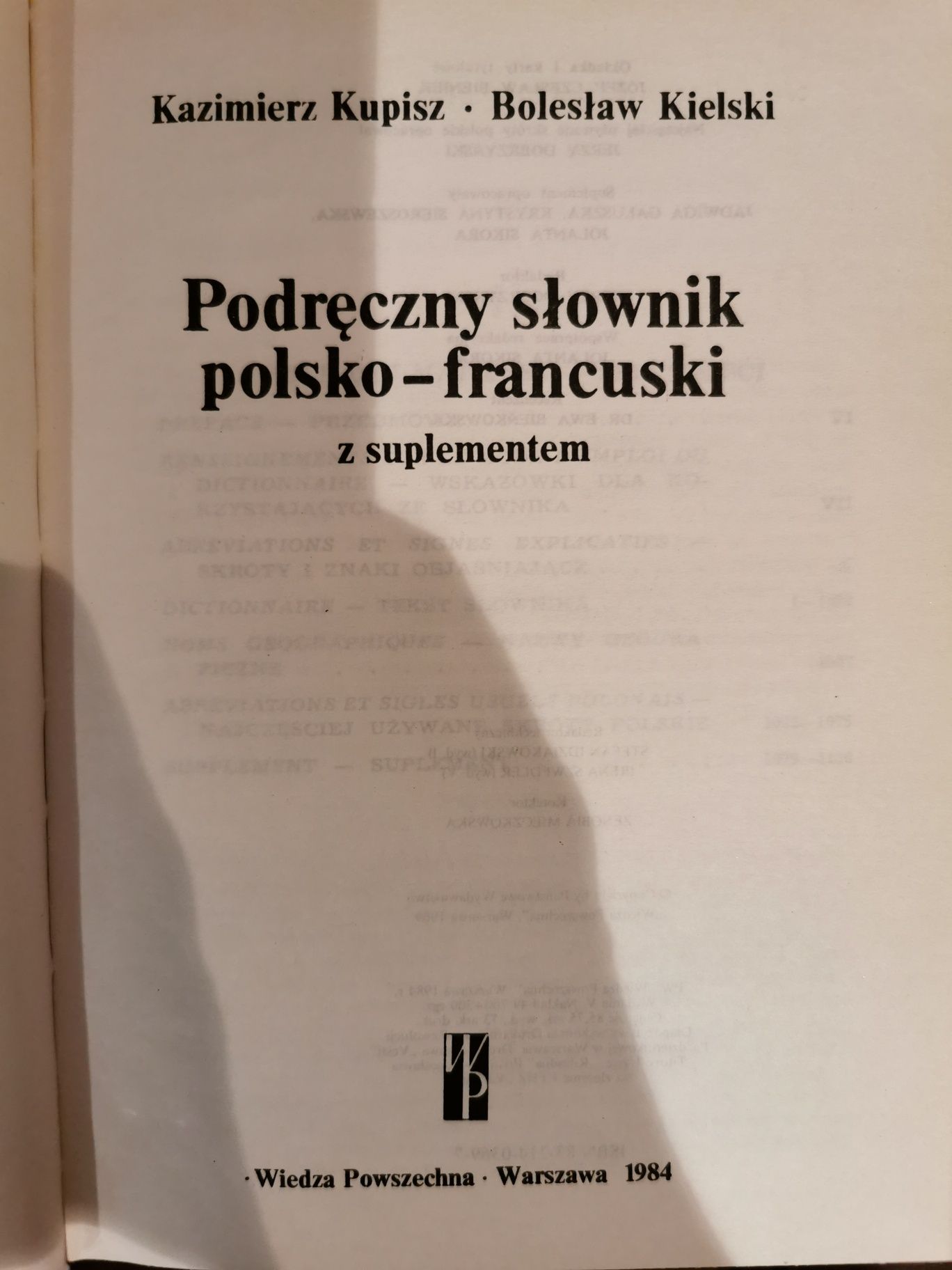 Podręczny Słownik Polsko-francuski Podręczny słownik francusko-polski