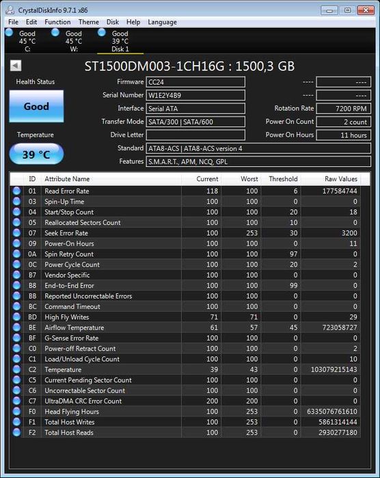 Dysk twardy HDD 1,5TB Seagate Barracuda ST1500DM003 SATA-3 3,5"