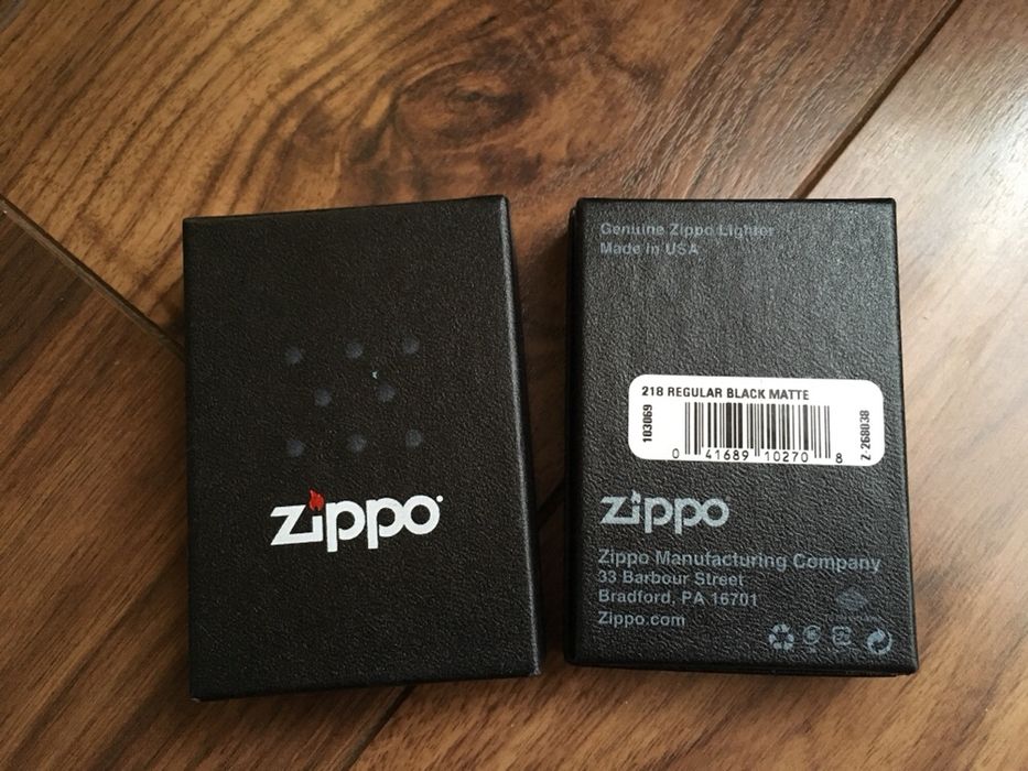 Новые оригинальные зажигалки Zippo Black Matte 218