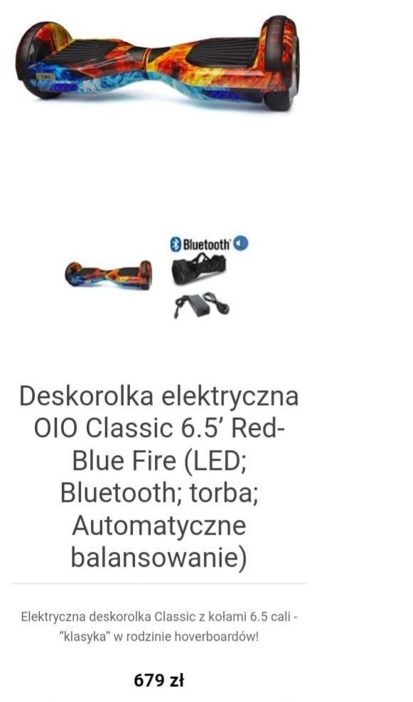 Deska elektryczna Bluetooth