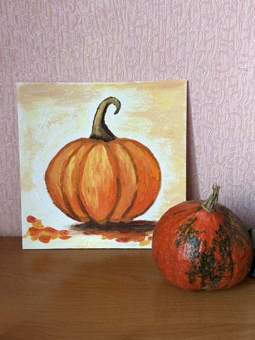 Картина з акрилу « соковитий гарбузик»