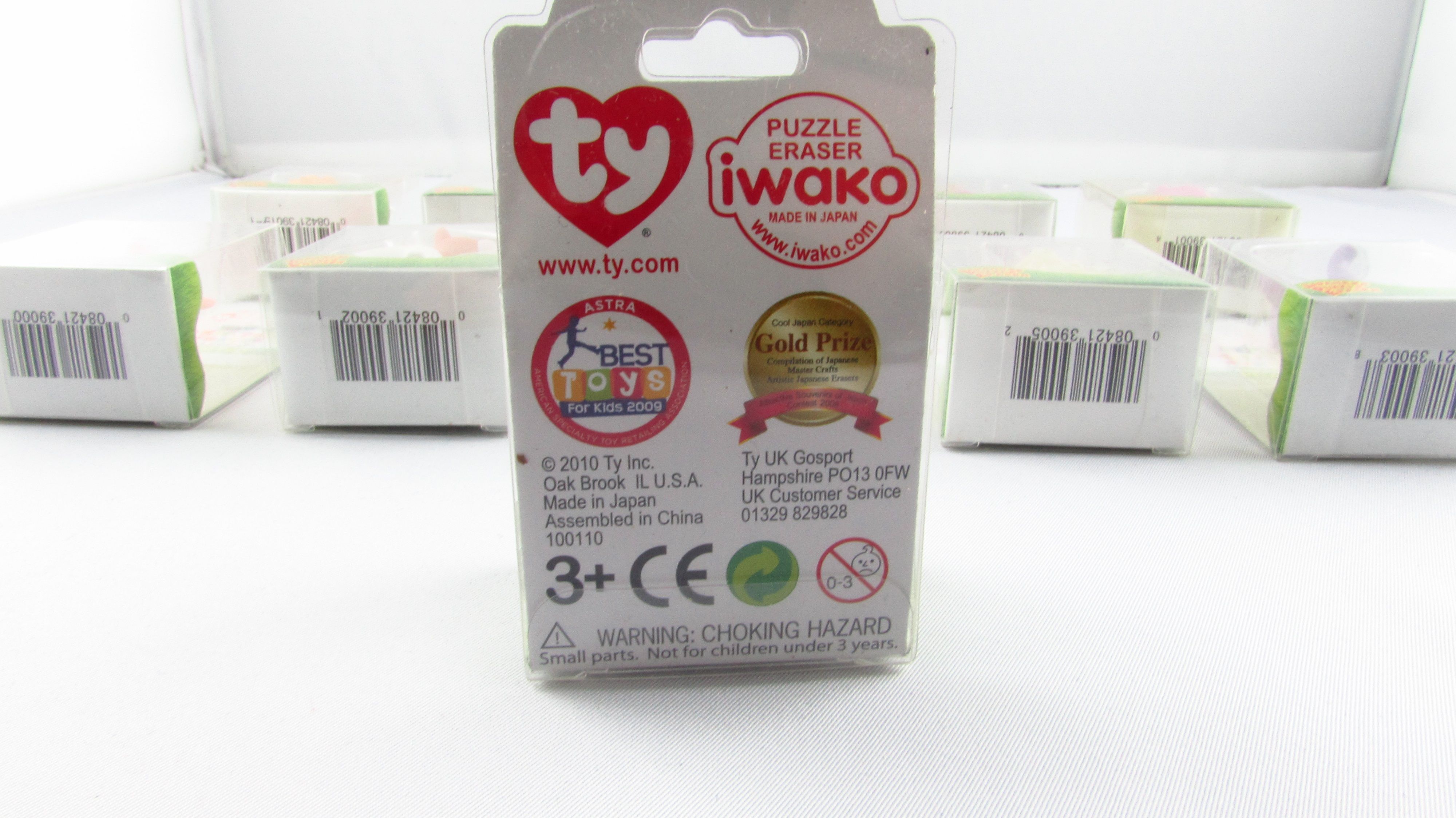 IWAKO - TY - Beanie Eraserz - Zestaw 10 Figurek Zwierzątek Gumek