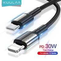KUULAA Кабель USB TypeC - Apple Lightning быстрая зарядка 30W PD 480Мб