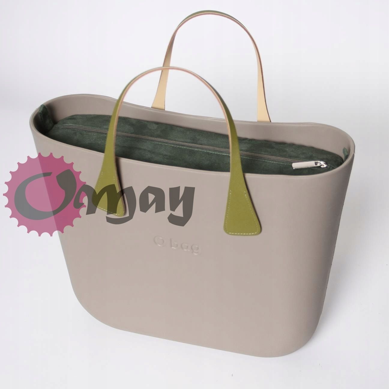 organizer OBAG STANDARD ekozamsz khaki 2 kieszenie wkład OMAY