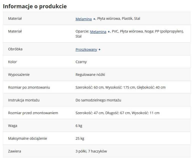 stan bdb wieszak do przedpokoju kompaktowy JYSK ELVERUN stal