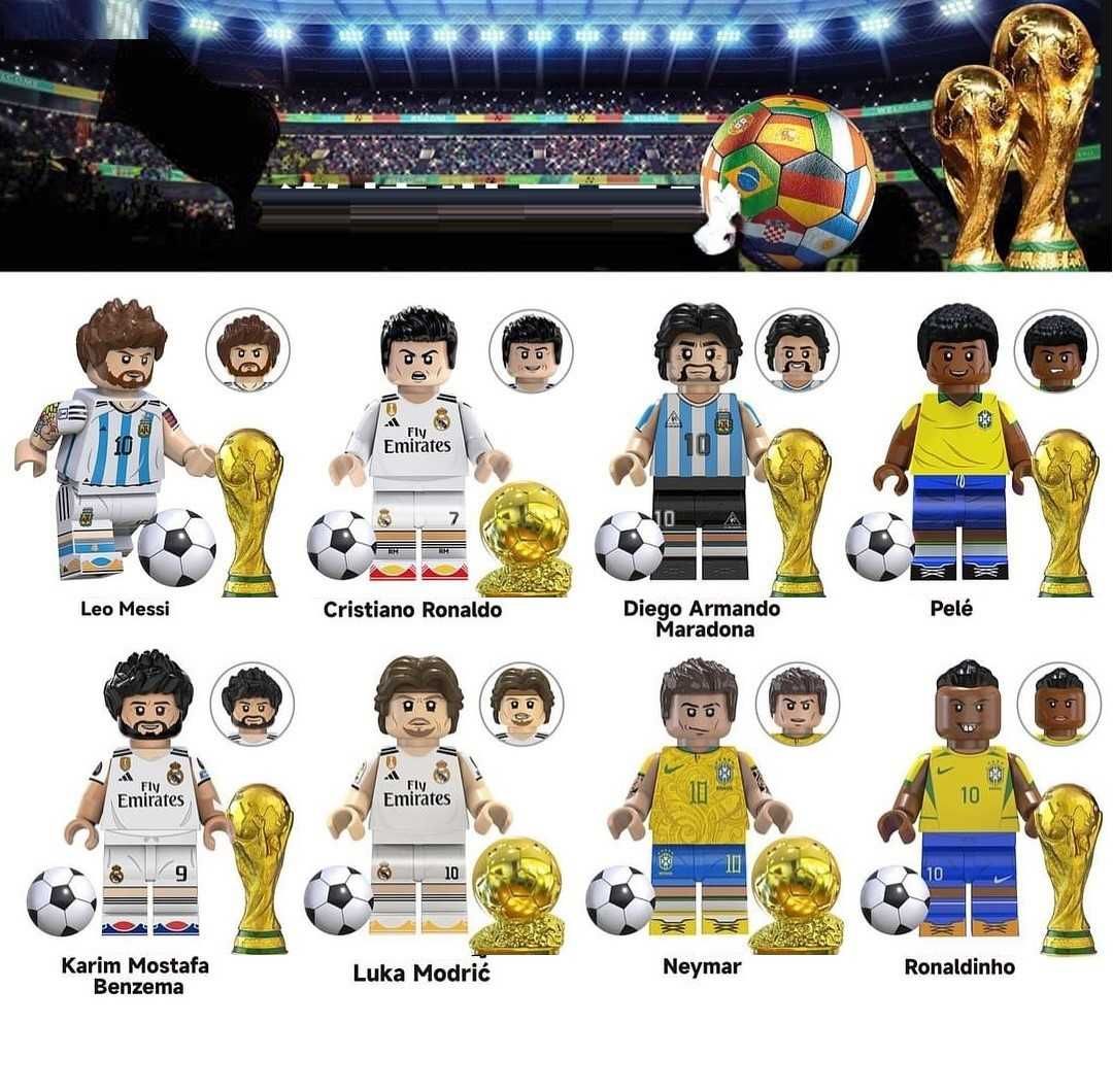 Coleção de bonecos minifiguras Futebol nº11 (compatíveis Lego)