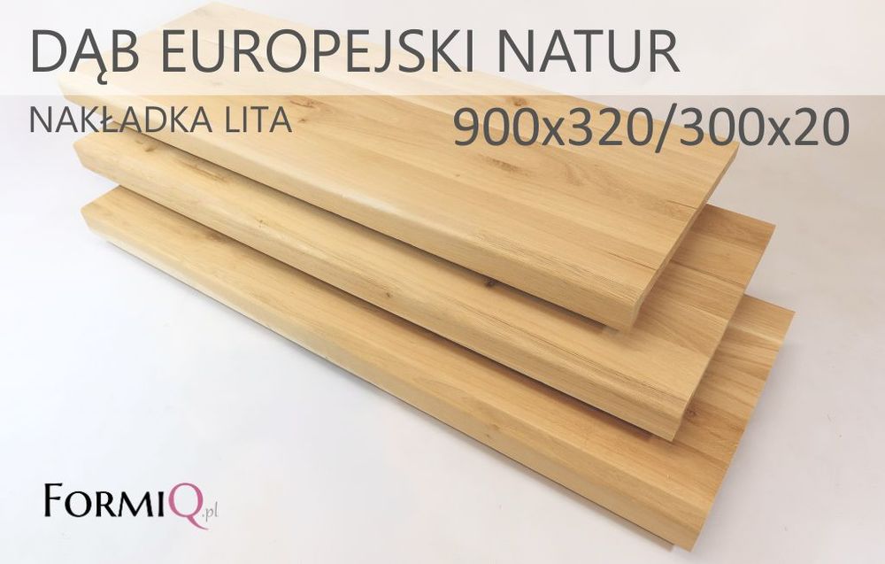 Nakładki dąb europejski natur lite 900x320/300x20/40