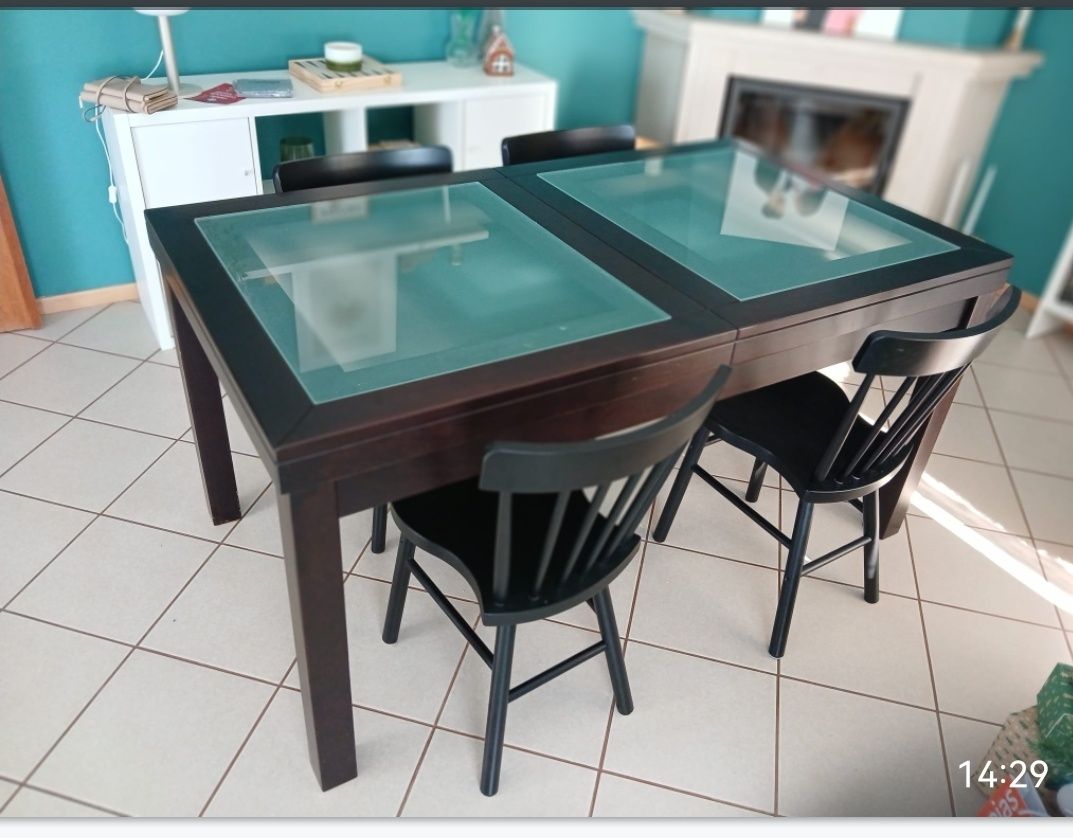 Mesa de Jantar extensível wengue