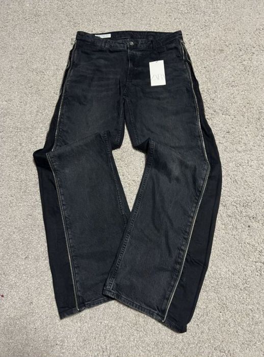 Zara Flared Zip Jeans В НАЛИЧИИ