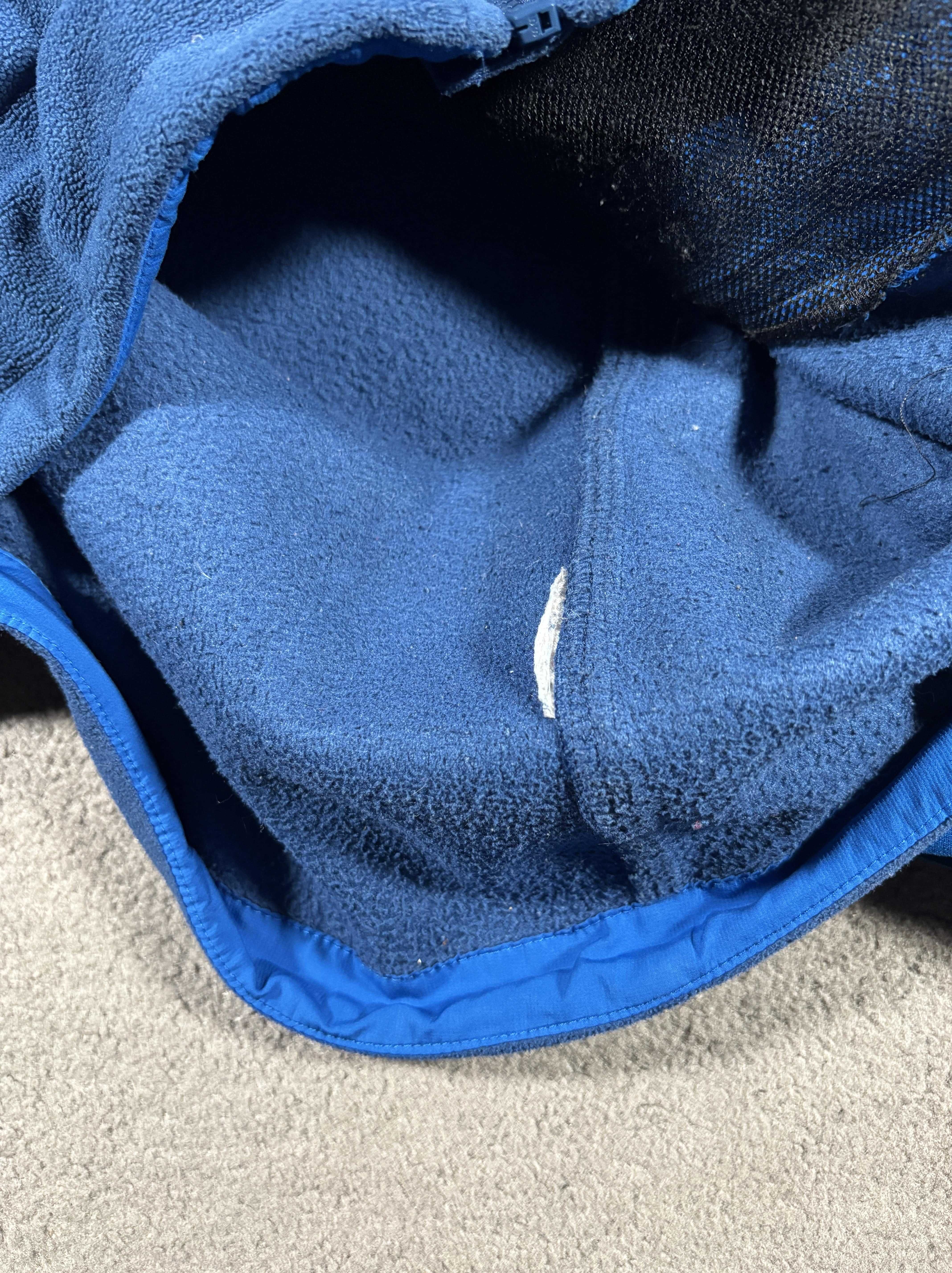 Polar Adidas L Granatowy Vintage Climacool Ciepły Rozpinany