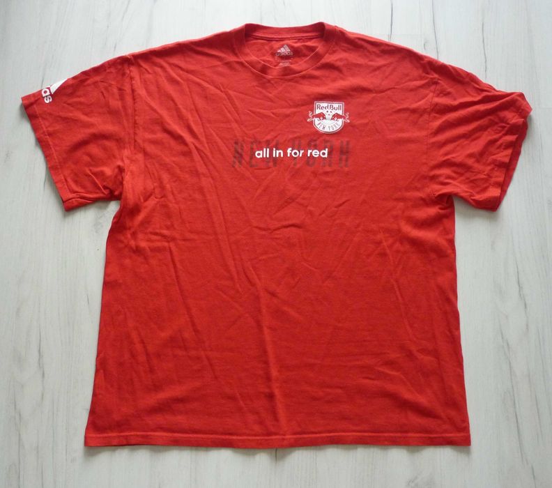 Piękna koszulka męska t-shirt ADIDAS rozmiar L XL Red Bull NY z USA!
