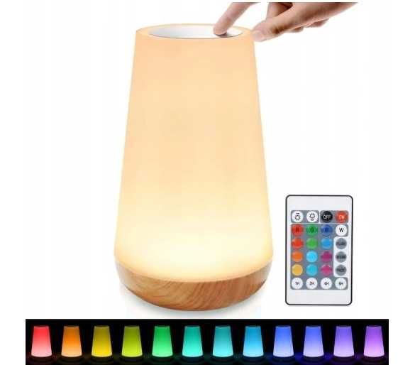 Dla dzieci lampka  nocna dotykowa LED Auxmir, 13 kolorów + Pilot