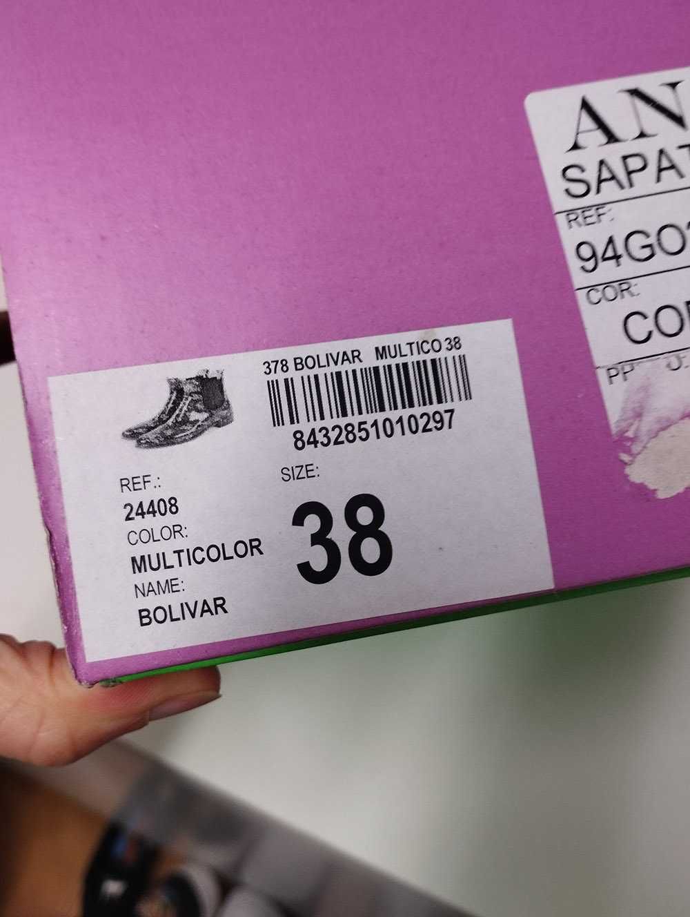 Botas borracha com flores / Galochas GIOSEPPO 38