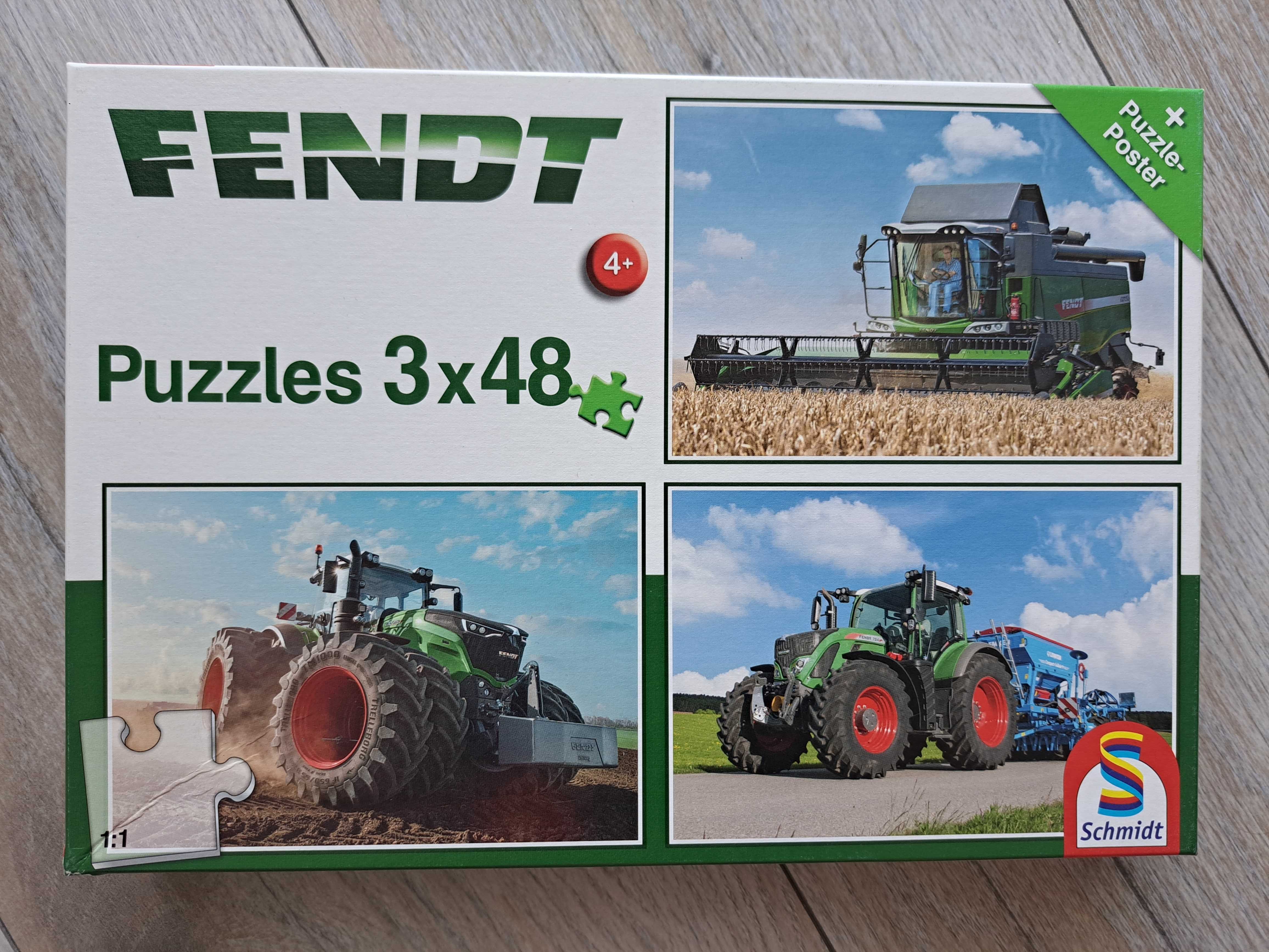 Puzzle fendt ciągnik traktor