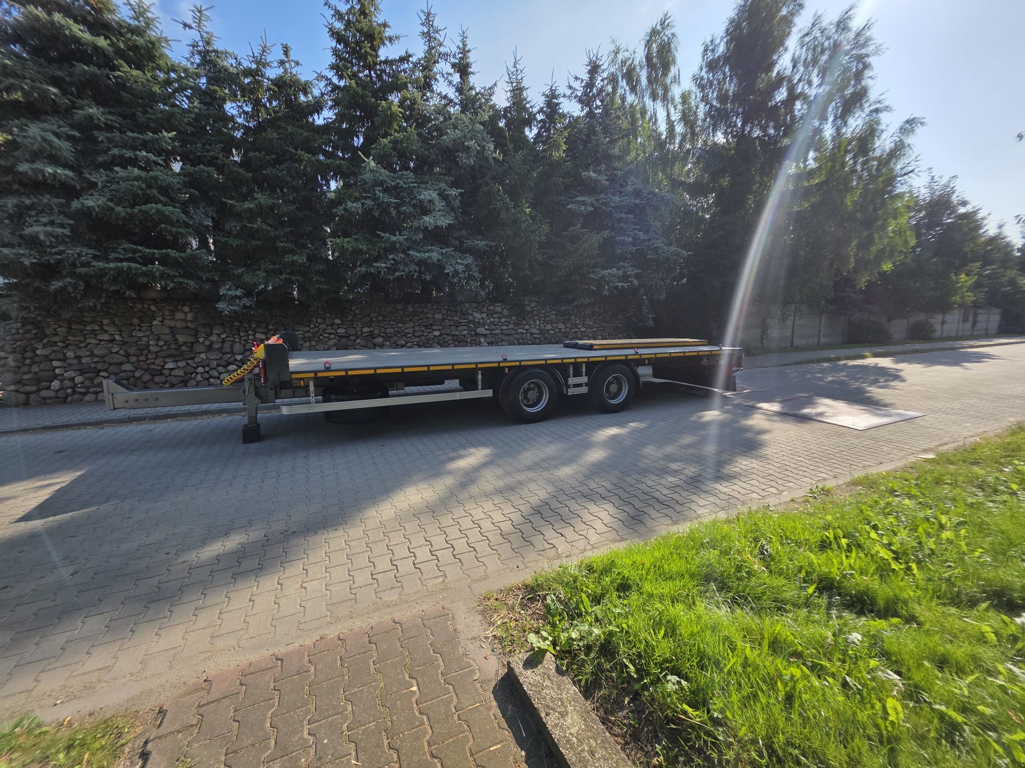 Przyczepa SAMRO tandem niskopodwozie