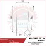 Szyba przednia ciągnika Ford 35 Case New Holland Fiat SCX043