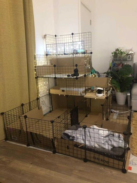 Wybieg NOWA Klatka Kojec dla KRÓLIKA Świnki Chomika PSA Modułowa DUŻA