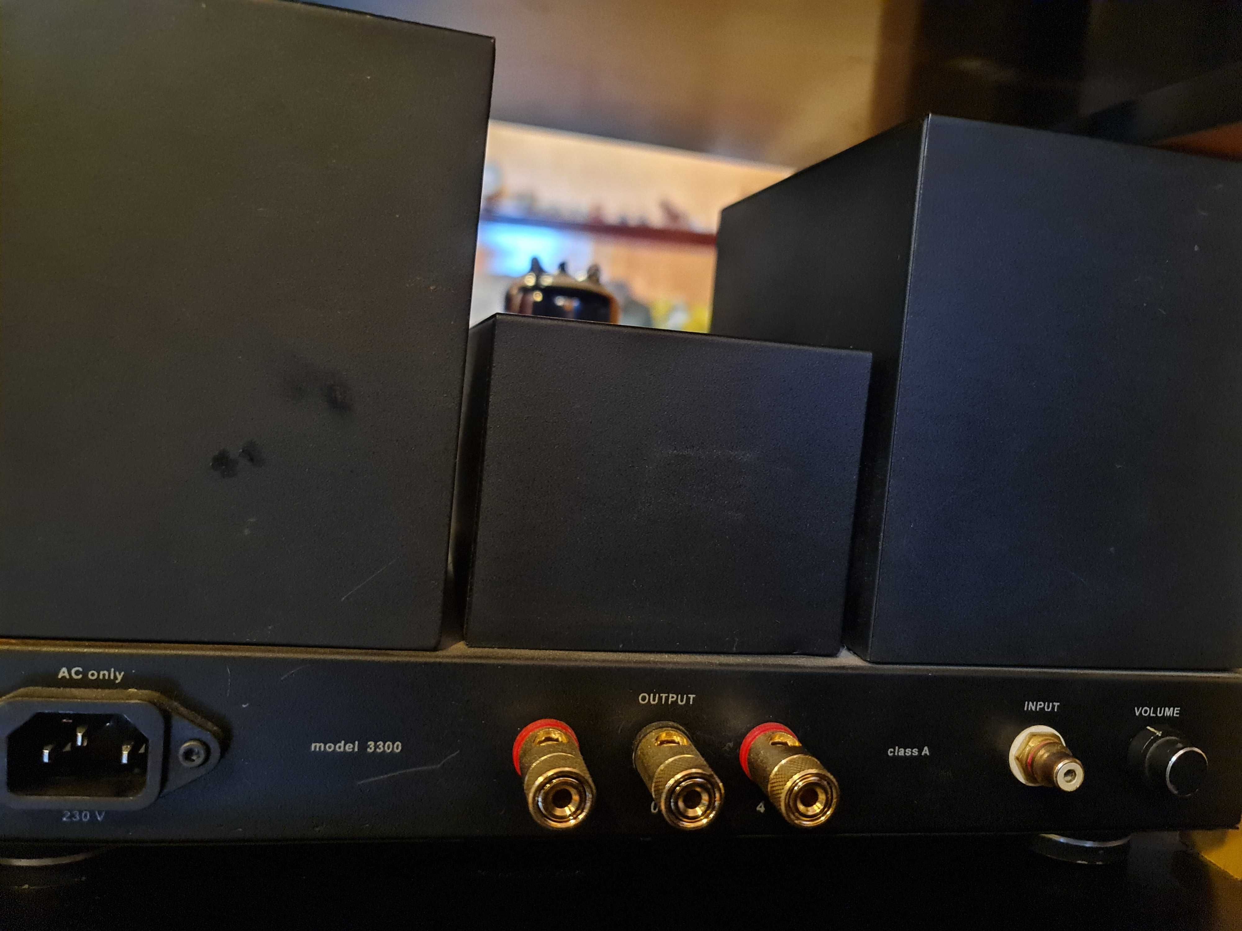 Monobloki Phase na lampie 6C33C+preamp Phast Style na 6SL7, 18W+stolik