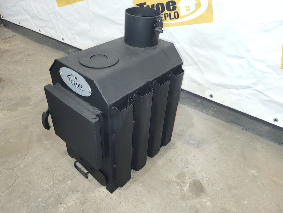 80м3! Печь Буржуйка мини булерьян с Плитой