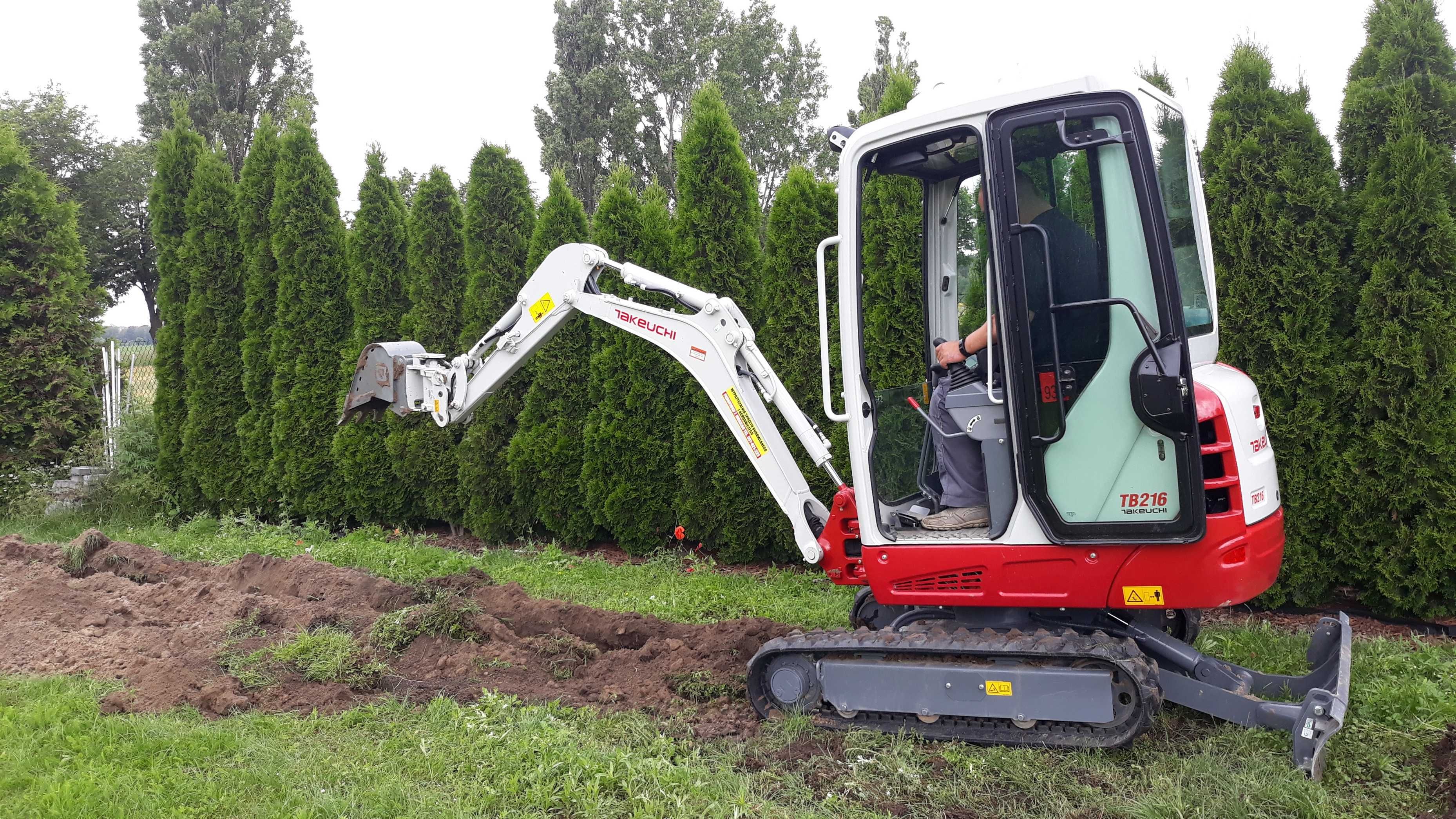 MINIKOPARKA, Koparka łańcuchowa - WYPOŻYCZALNIA bez operatora