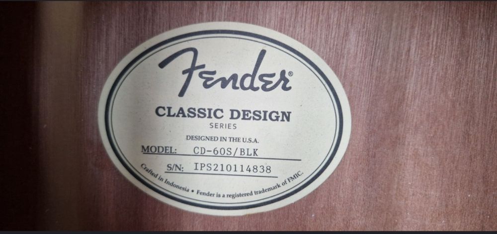 Акустична Гітара Fender СD-60S