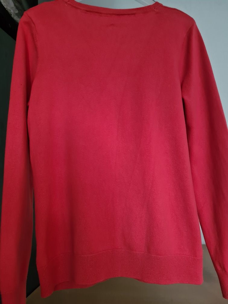 Koralowy sweter damski Colours, L.
