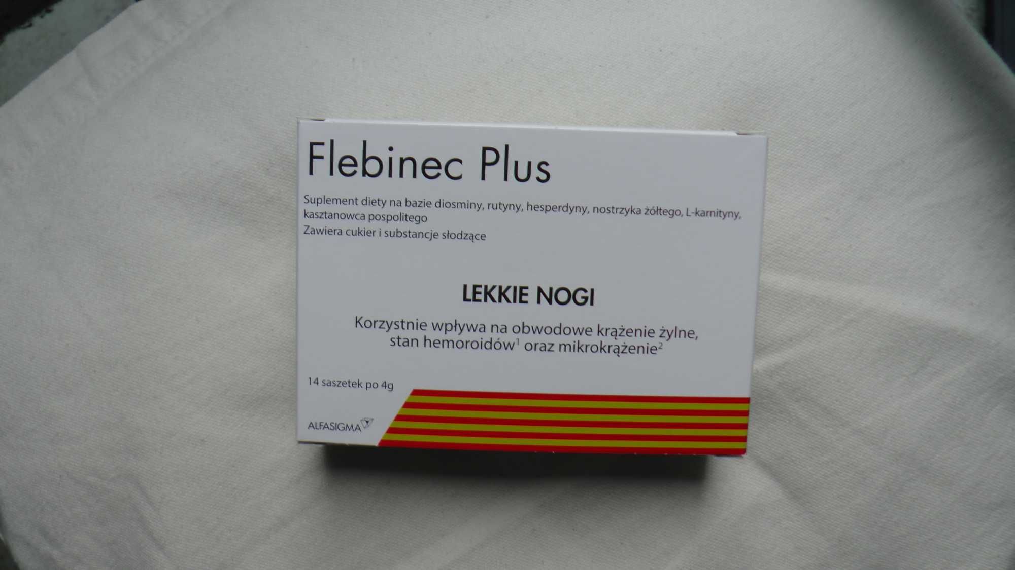 Flebinec Plus, proszek, 14 saszetek lekkie nogi