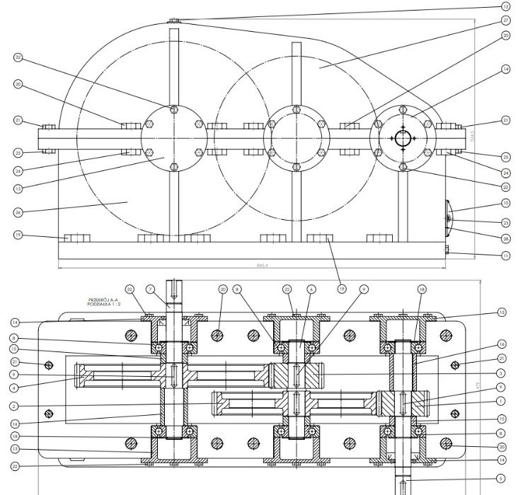 Rysunek techniczny, projekty studenckie, SolidWorks, korepetycje