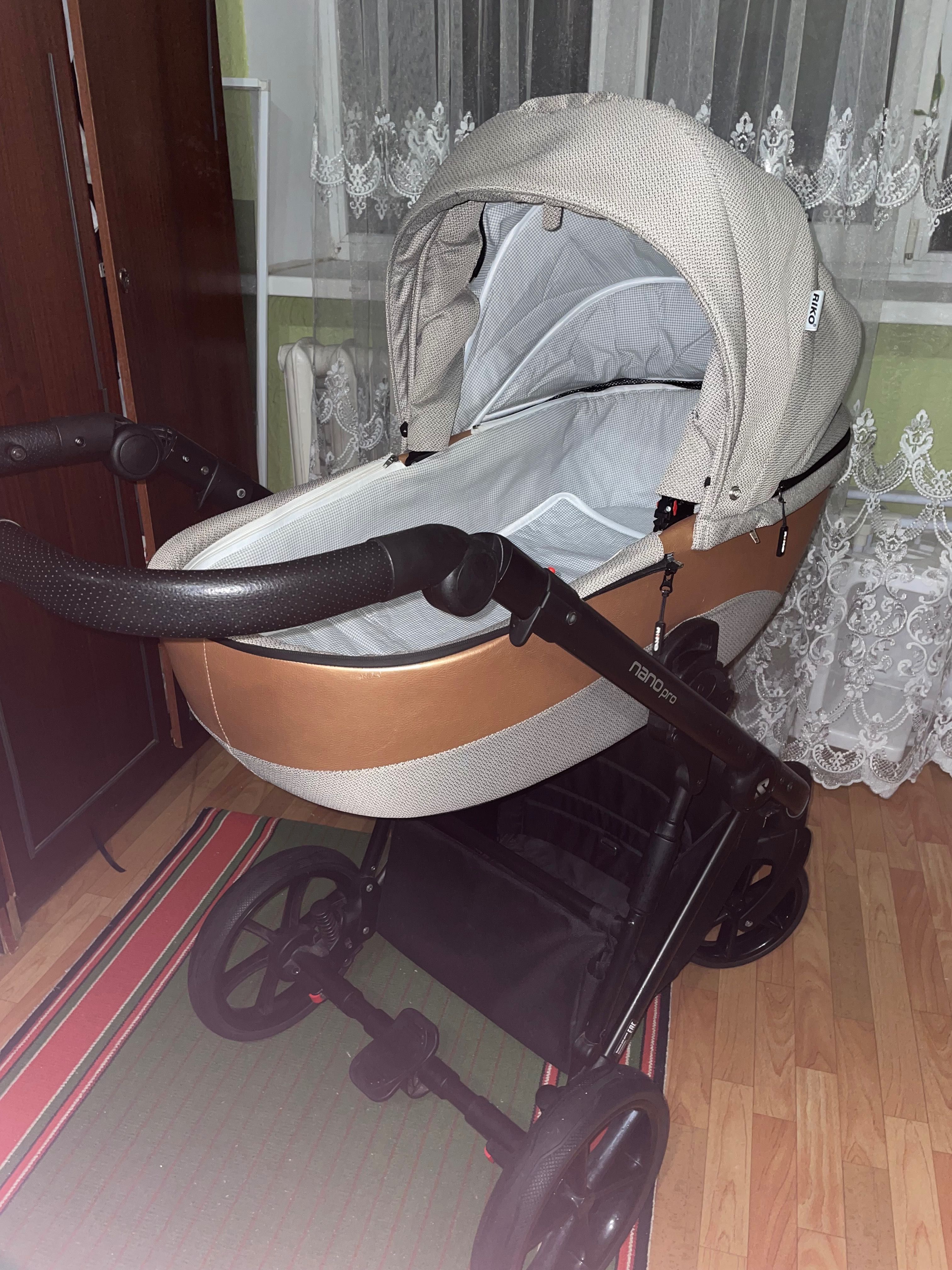 Коляска 2 в 1 Riko Nano Pro 04 Camel (Польша)