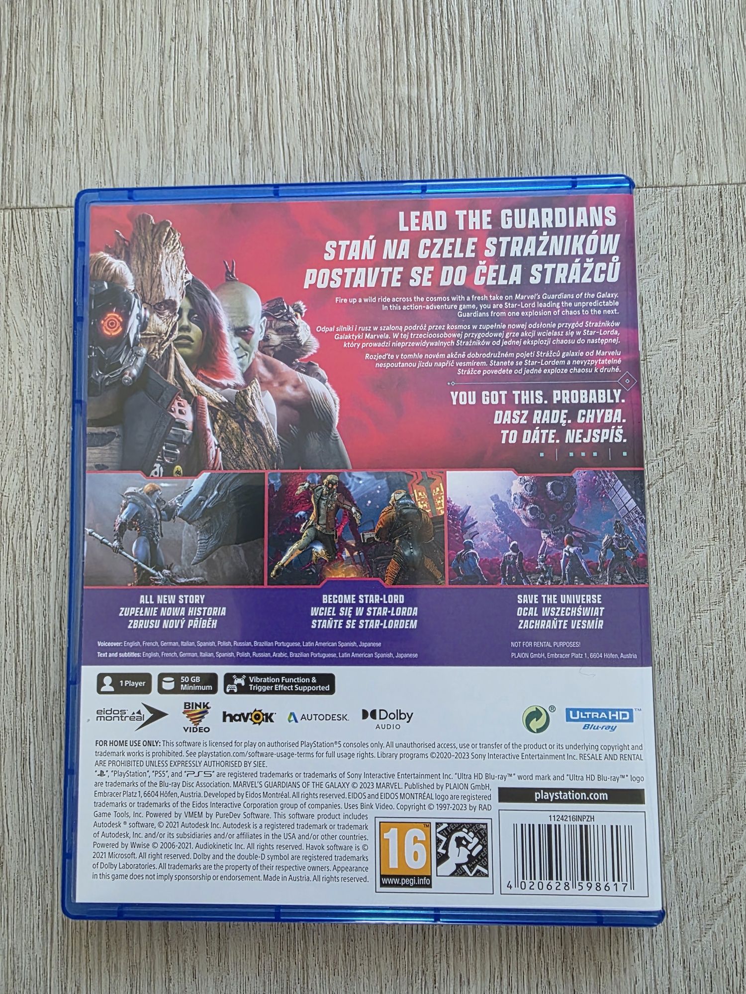 Guardians Of The Galaxy PS5 PL jak nowa Strażnicy galaktyki