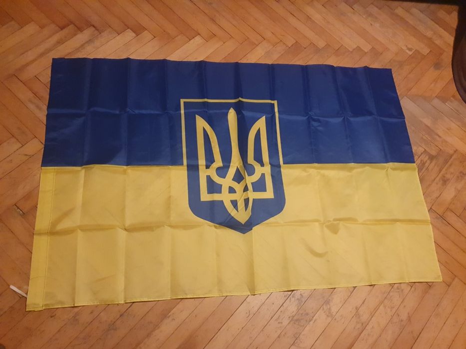 Flaga Ukrainy український прапор 140x90 cm
