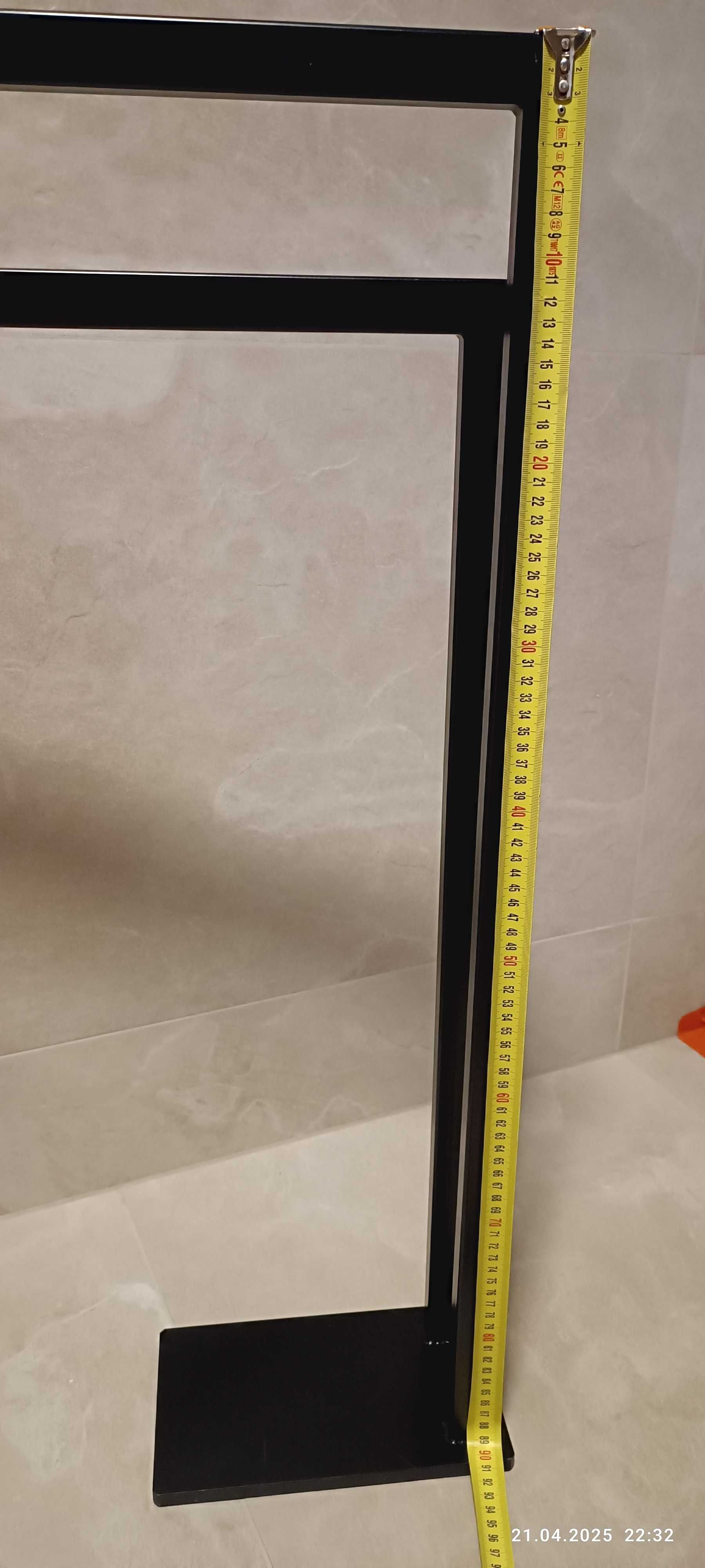 Andex Technic stojak na dwa ręczniki czarny 341/NG