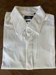 Camisa branca para botões de punho da Boss