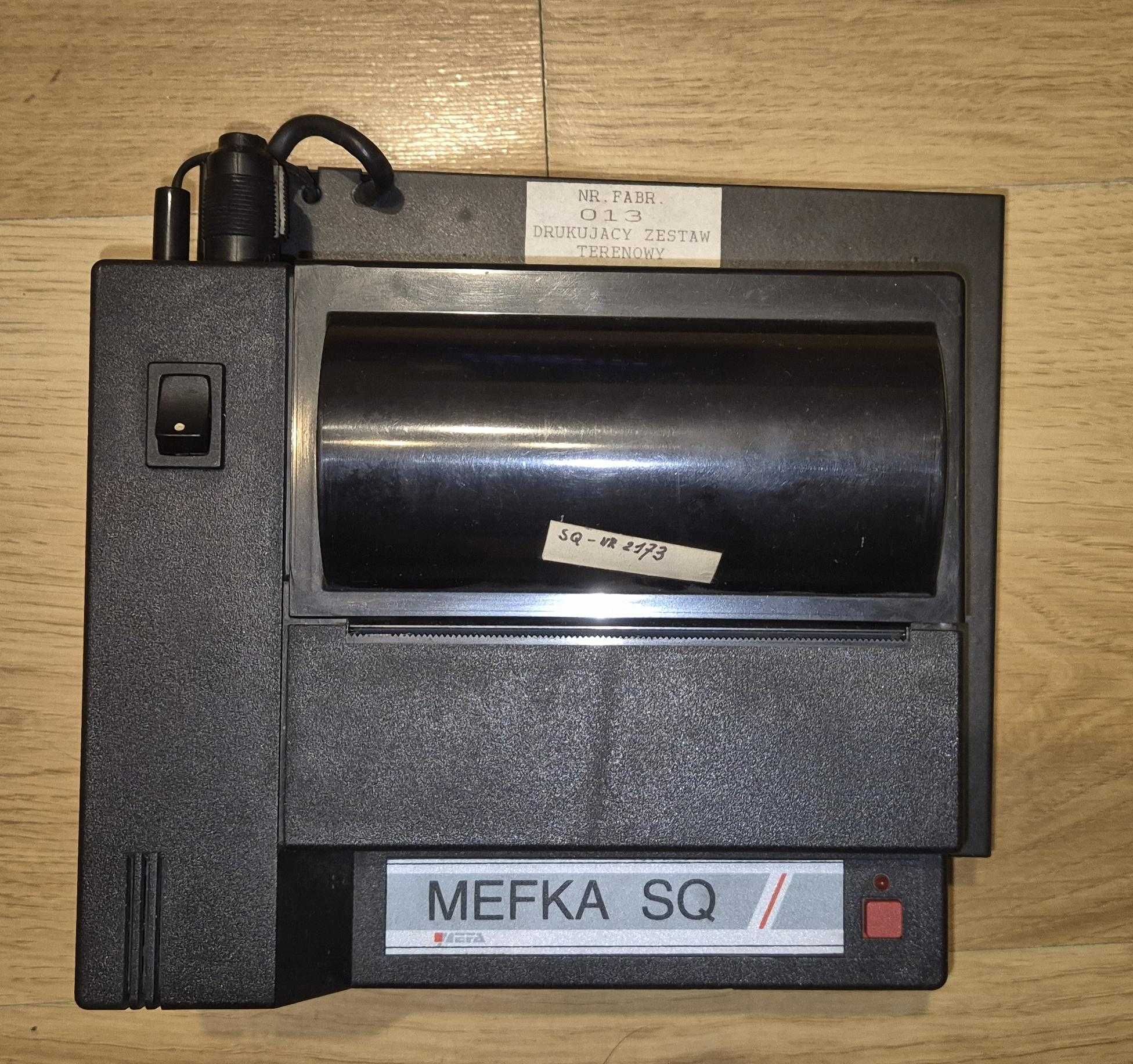 Drukarka termiczna MEFKA SQ, cały zestaw, retro PRL