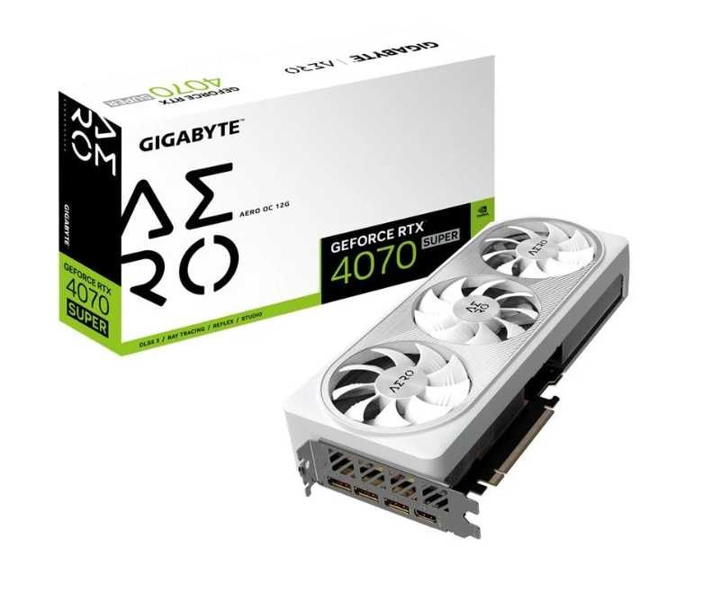 Gigabyte GeForce RTX 4070 Super AERO OC 12GB GDDR6X DLSS3 - Selada