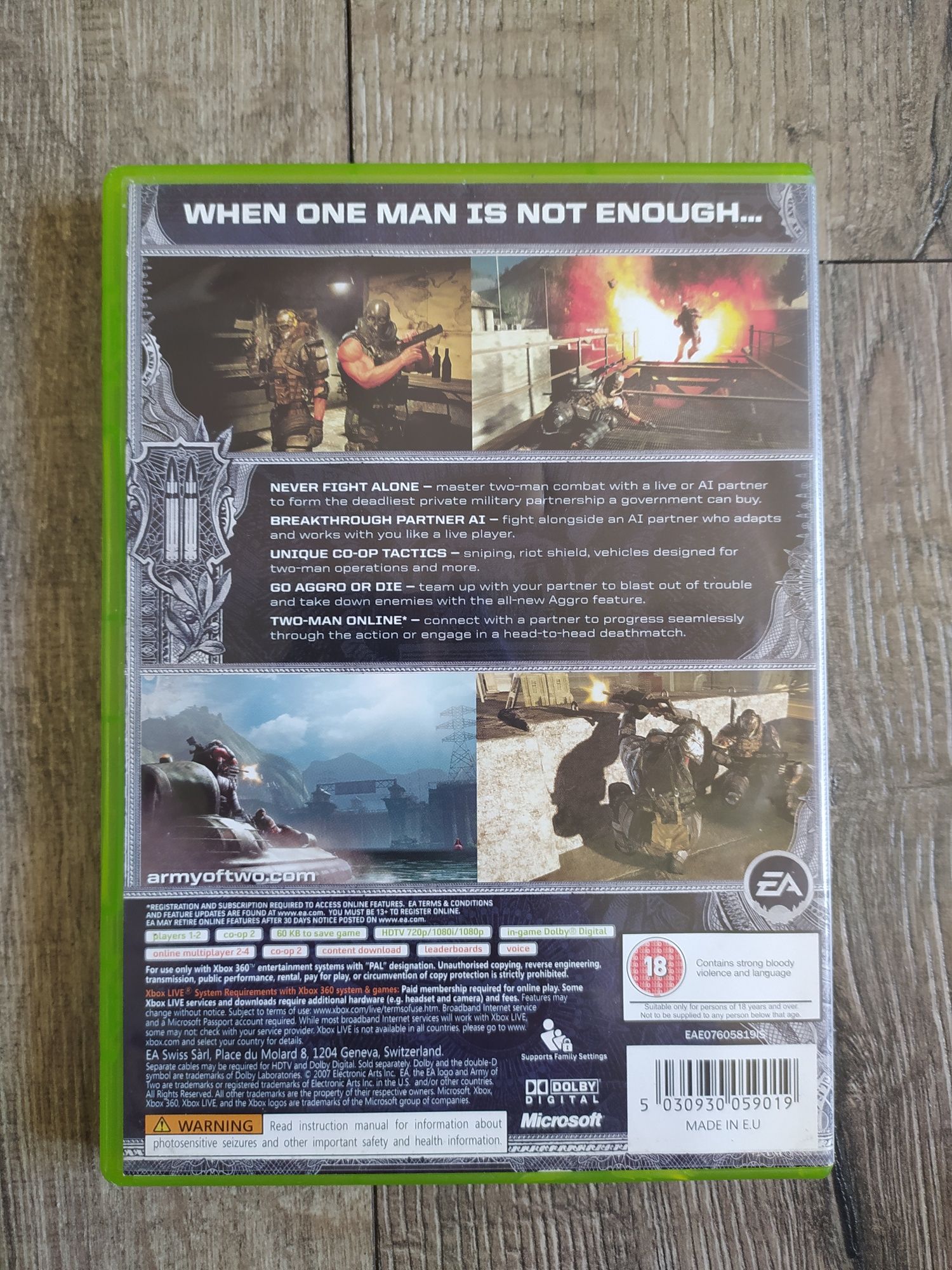 Gra Xbox 360 Army Of Two Wysyłka w 24h