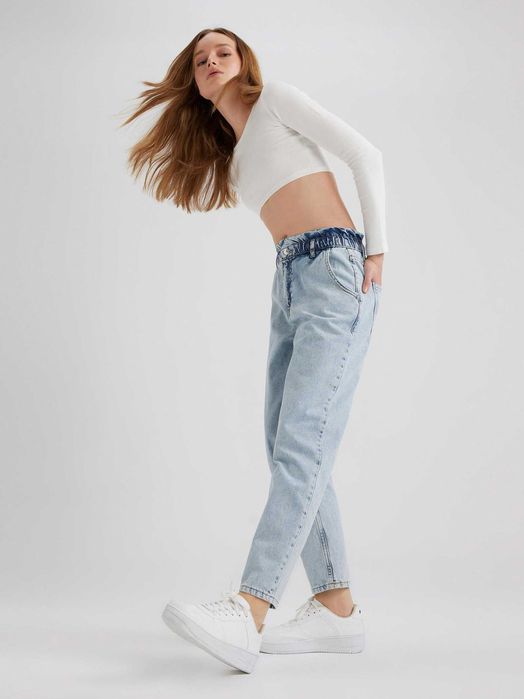 Модные, классные джинсы DeFacto Paperbag High Rise 40 и 46 р-р