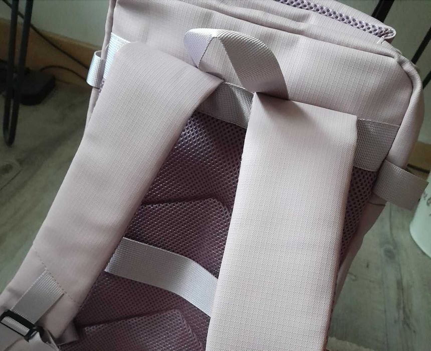 Plecak Do Samolotu Turystyczny 40x20x25 Ryanair Wizzair Różowy USB