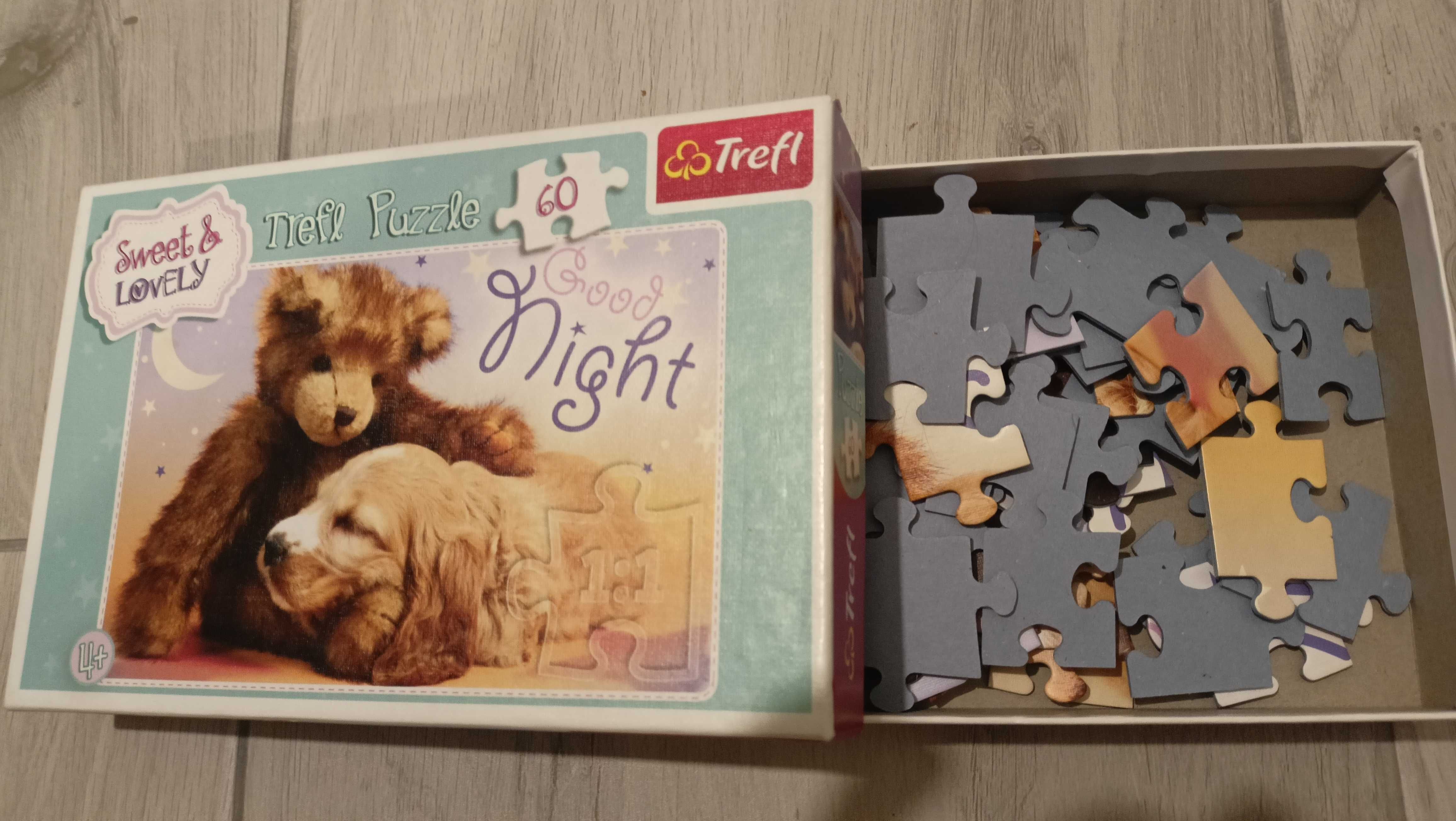 4x Puzzle dziecięce, 4+, zestaw