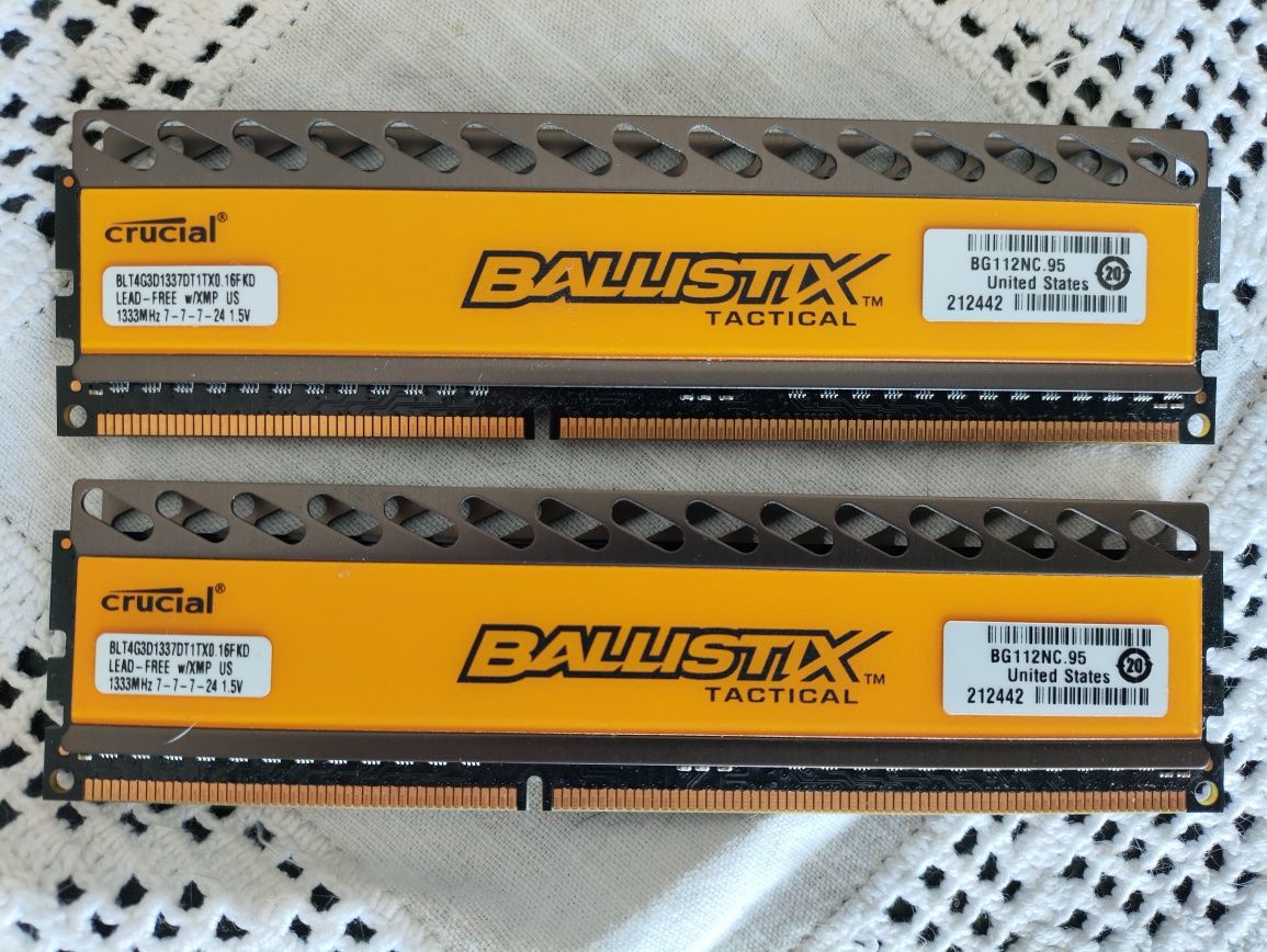 Memórias RAM DDR3 Crucial Ballistic 8GB (2x4GB) Kit 1333MHz CL7